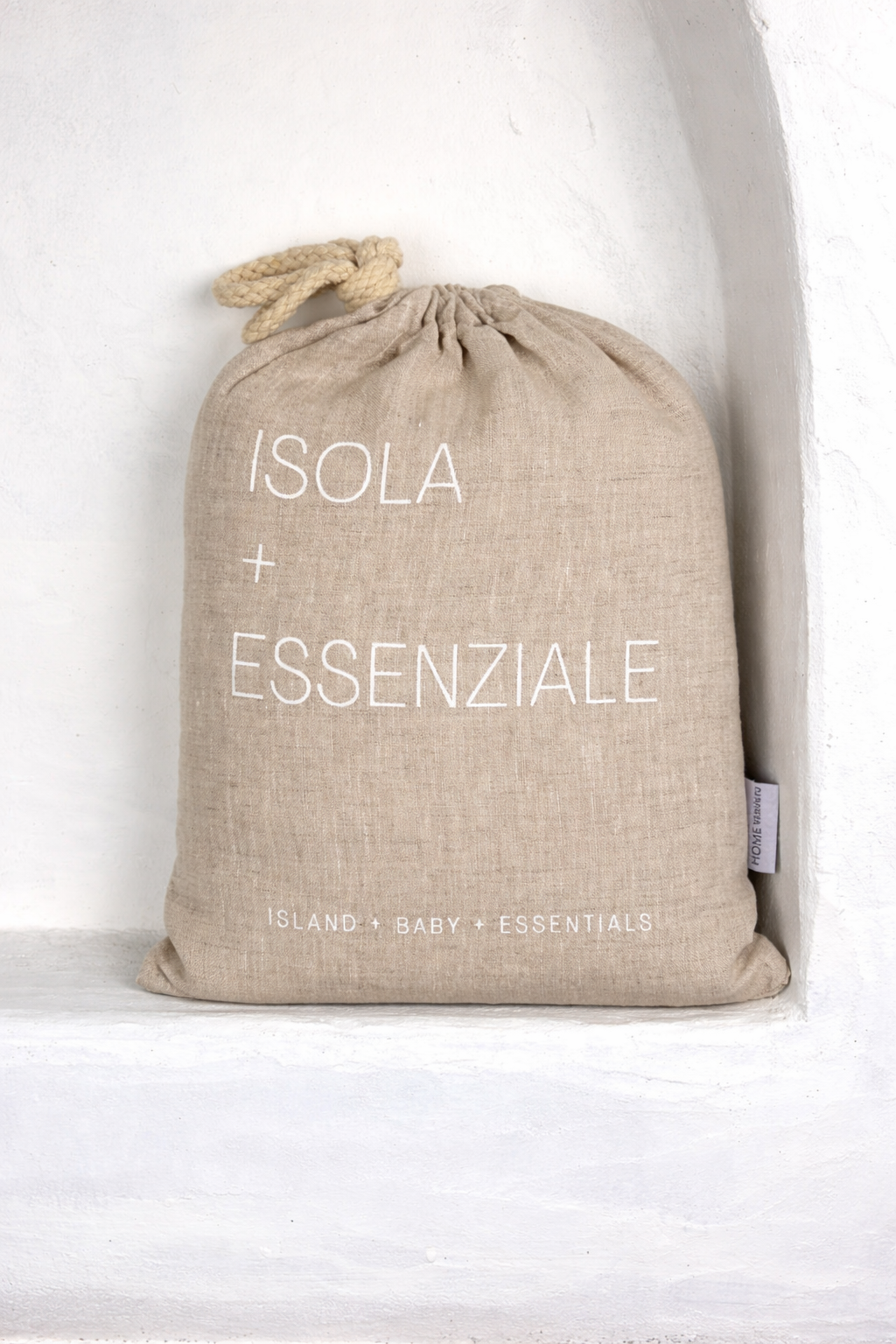 Isola French Flax Linen Fitted Cot Sheet | Natural