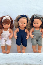 Miniland Doll Clothes | Mia Overalls & Headband 38cm
