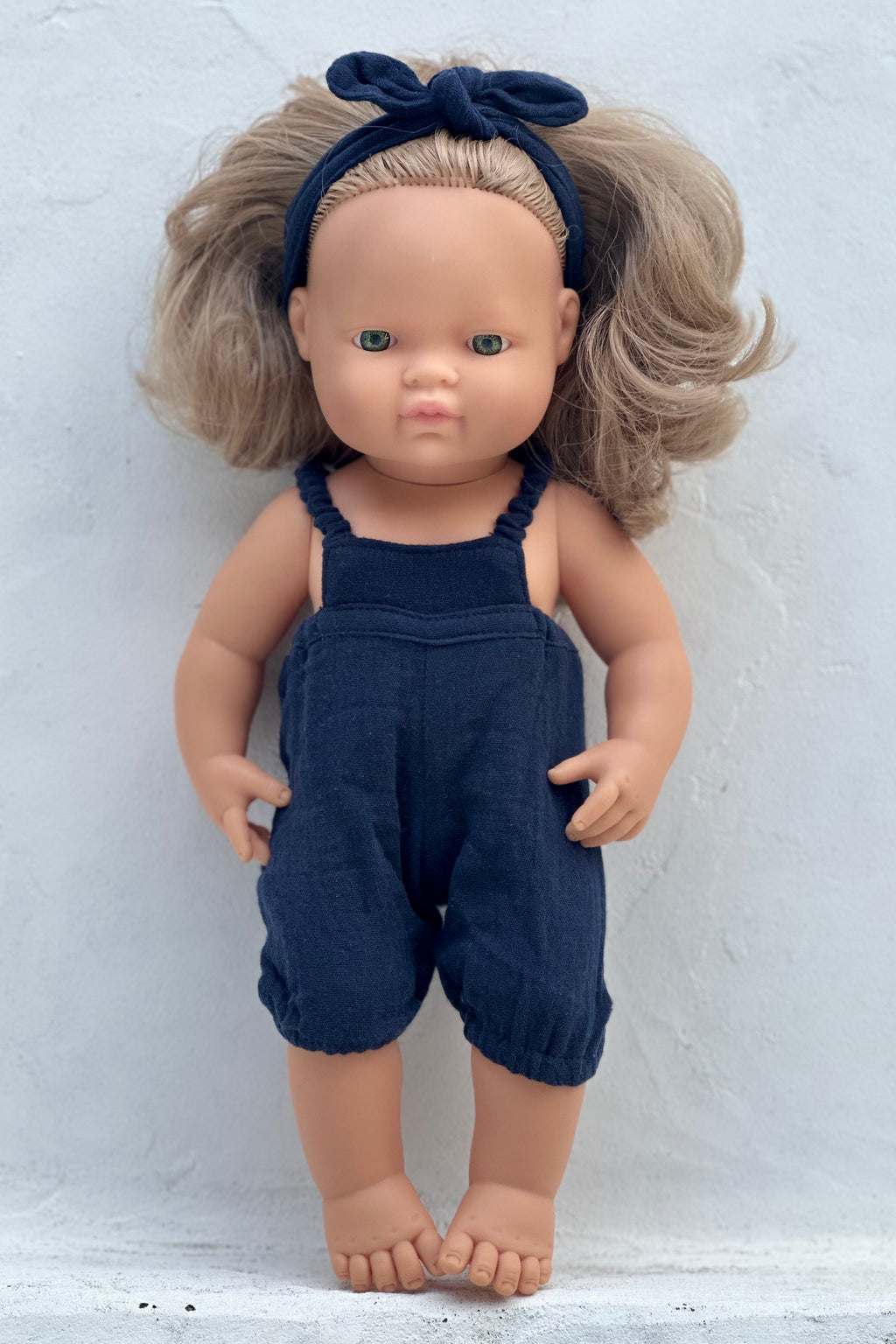 Miniland Doll Clothes | Mia Overalls & Headband 38cm
