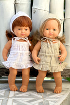 Miniland Doll Clothes | Matilda Dress & Bonnet 38cm