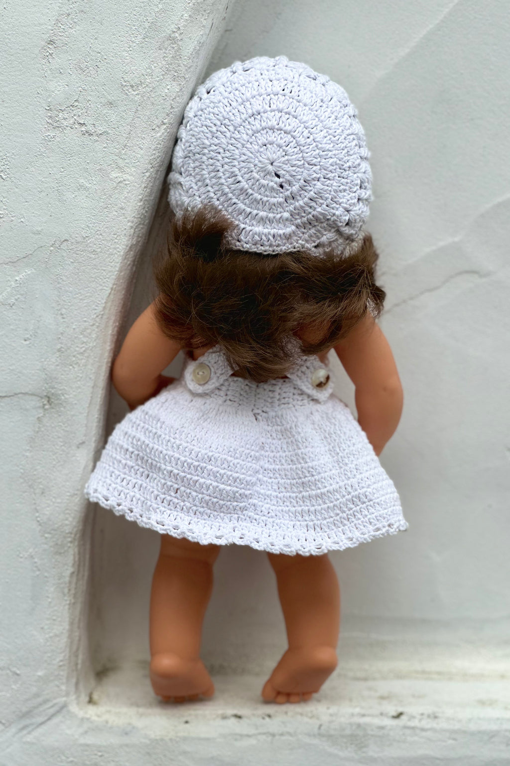 Miniland Doll Clothes | Pippa Dress & Bonnet 38cm