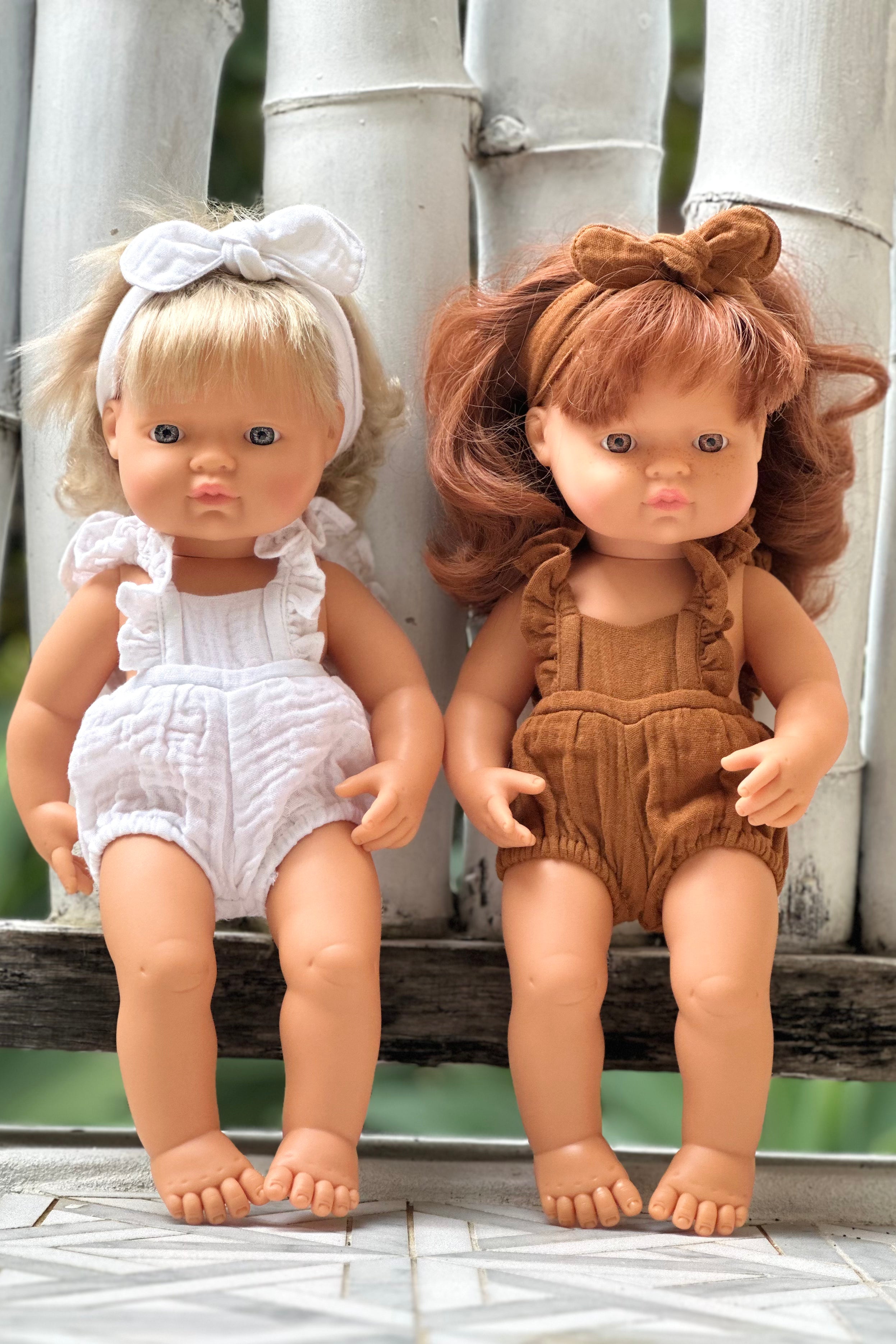 Miniland Doll Clothes | Isabella Romper & Headband 38cm