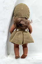 Miniland Doll Clothes | Pippa Dress & Bonnet 38cm