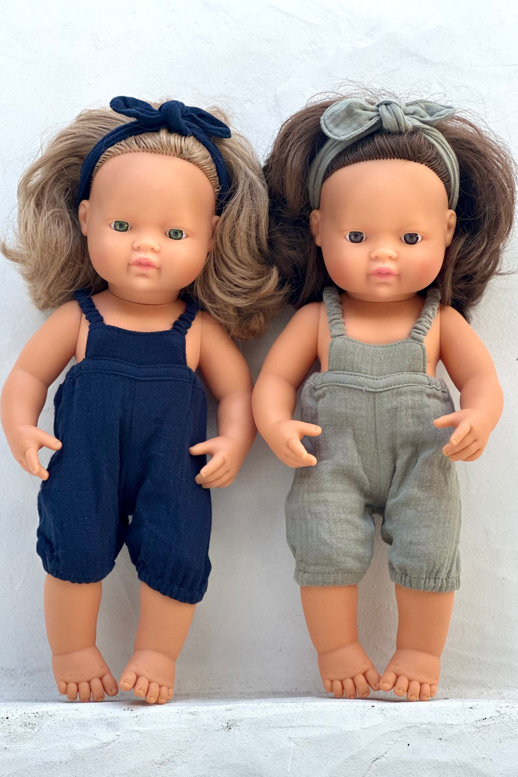 Miniland Doll Clothes | Mia Overalls & Headband 38cm