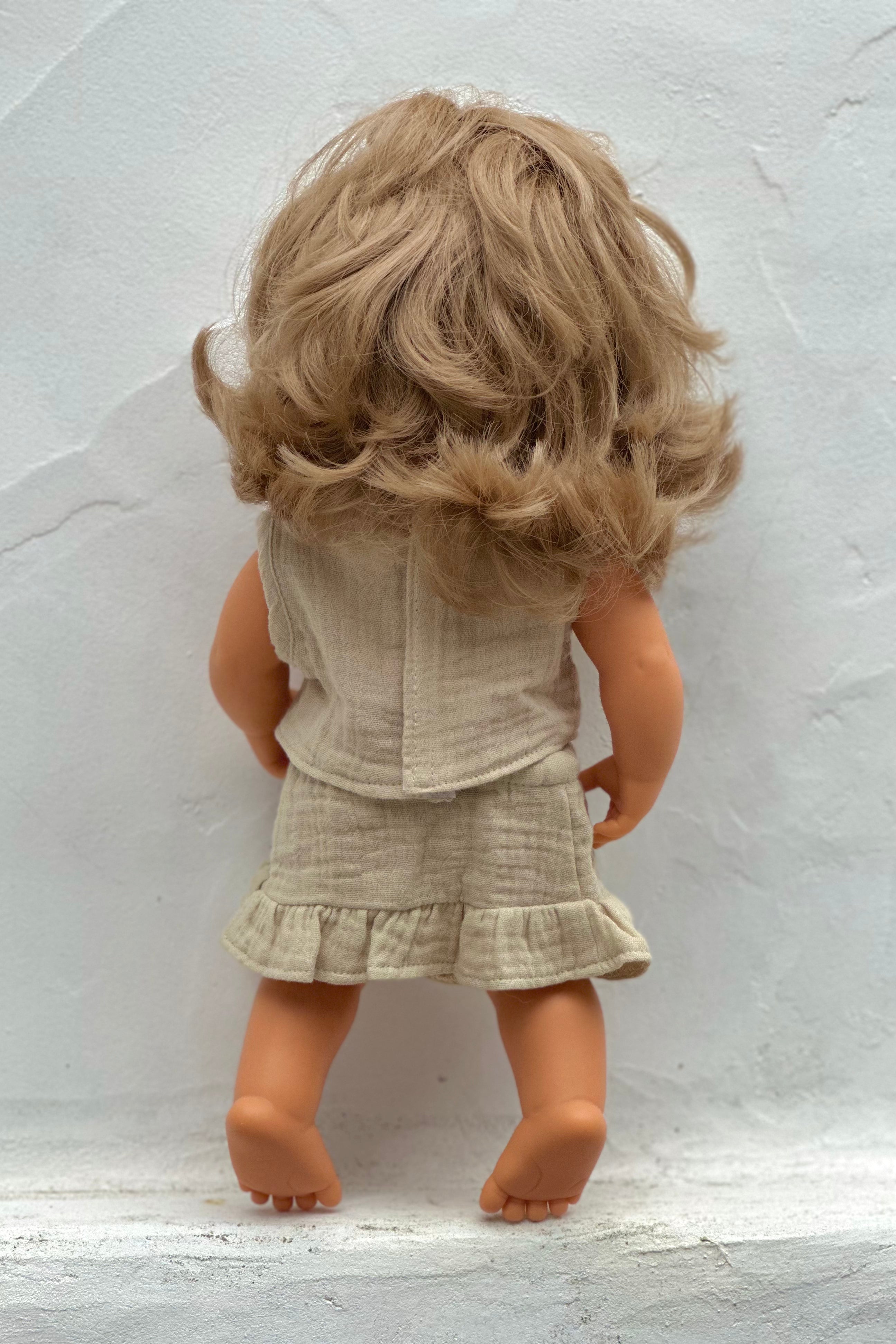 Miniland Doll Clothes | Charlotte Top, Skirt & Headband 38cm