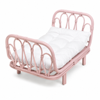 Rattan Islander Doll Bed | Pink