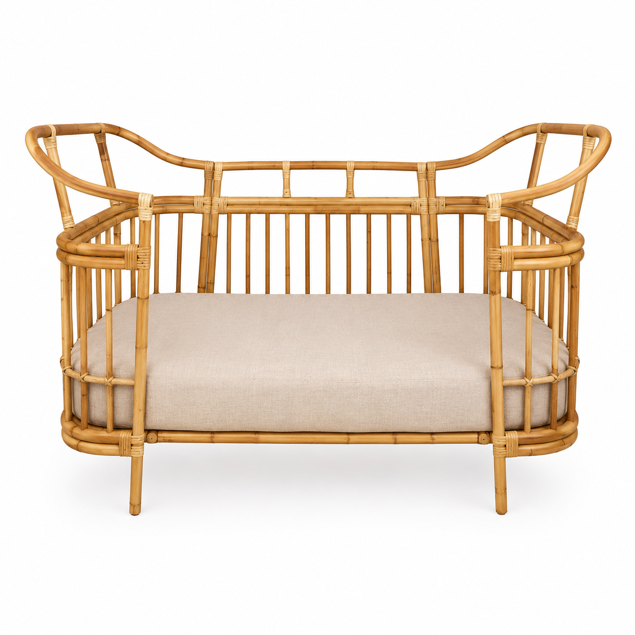 Isola French Flax Linen Fitted Cot Sheet | Natural