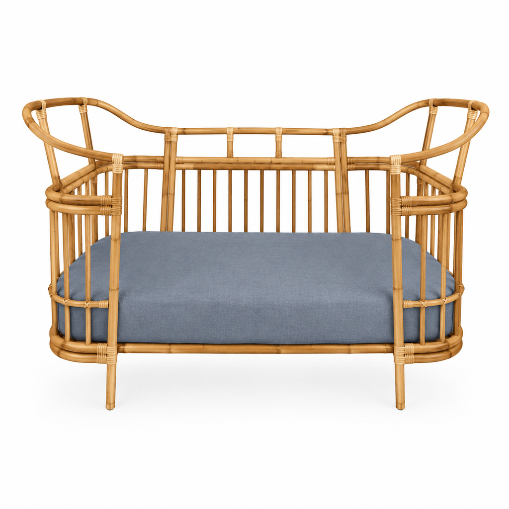 Isola French Flax Linen Fitted Cot Sheet | Grey