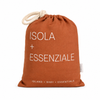Isola French Flax Linen Fitted Cot Sheet | Rust