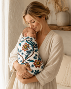 Banksia Organic Cotton Baby Wrap | White
