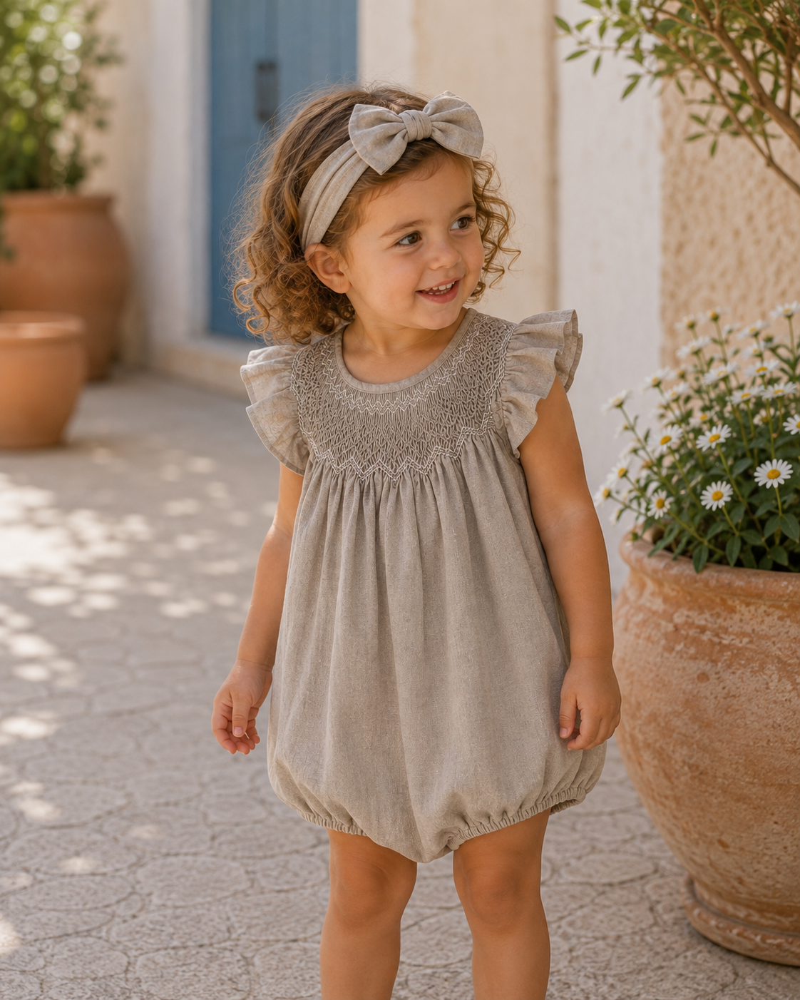 Girls Headband - Stone
