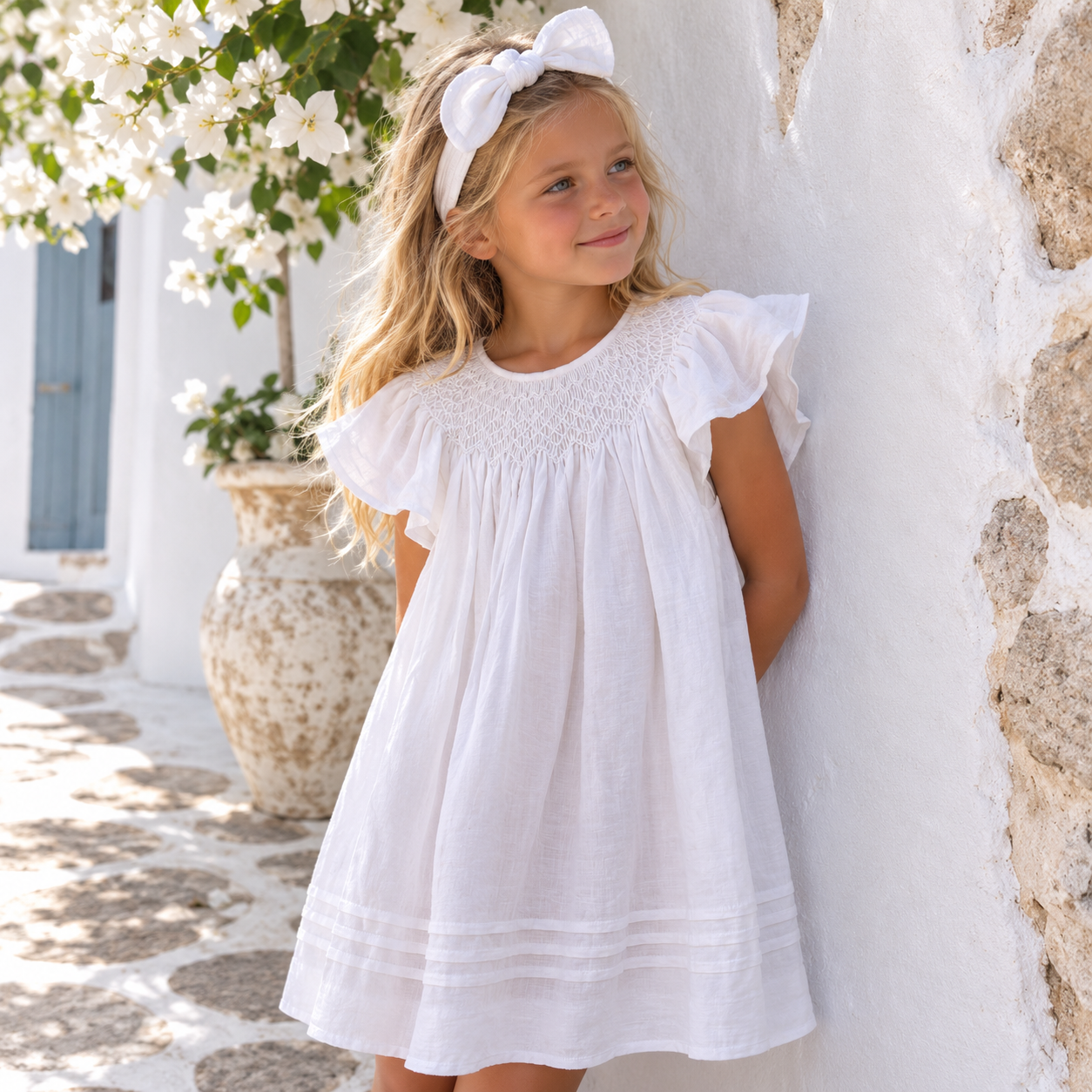 Girls Headband - White