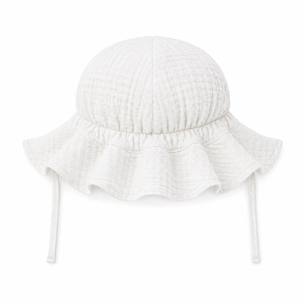 Bambino Baby Sun Hat  - Unisex - White