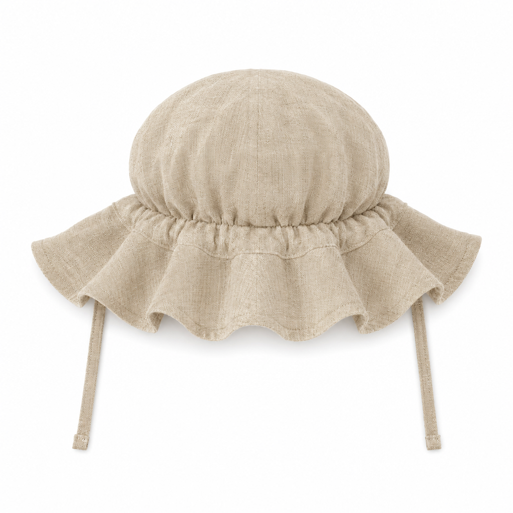 Bambino Baby Sun Hat  - Unisex - Natural Linen