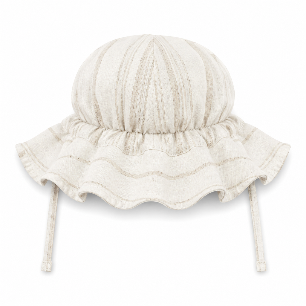 Bambino Baby Sun Hat  - Unisex - Natural Stripe