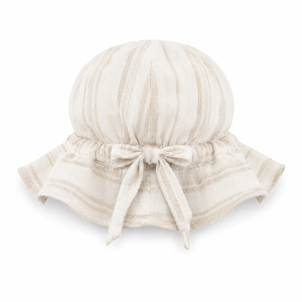 Bambino Baby Sun Hat  - Unisex - Natural Stripe