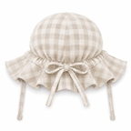 Bambino Baby Sun Hat  - Unisex - Natural Gingham