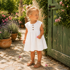 Coco Lucia Dress & Top White - Baby