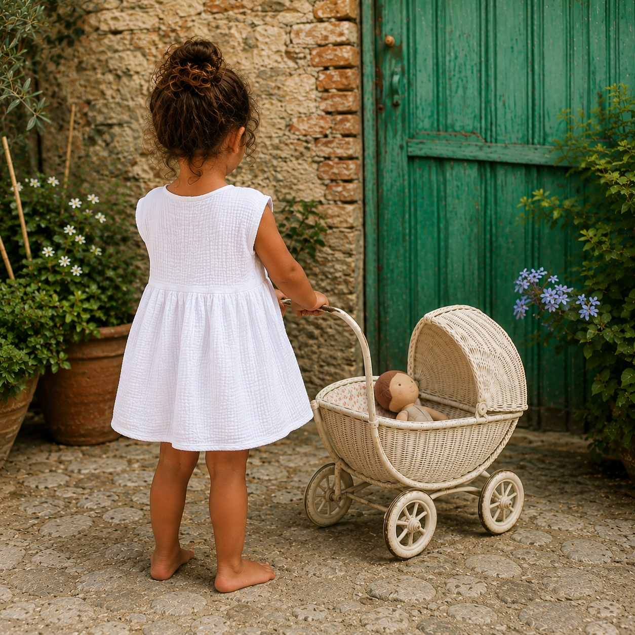 Malta Dress & Top White - Baby