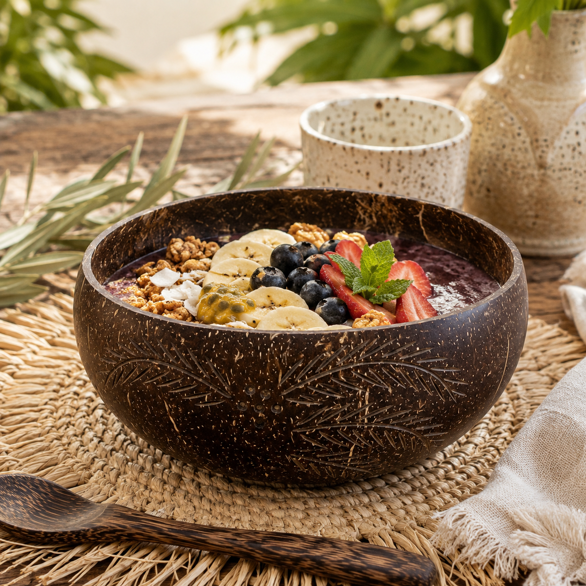 PALM POLISHED / JUMBO COCONUT BOWL