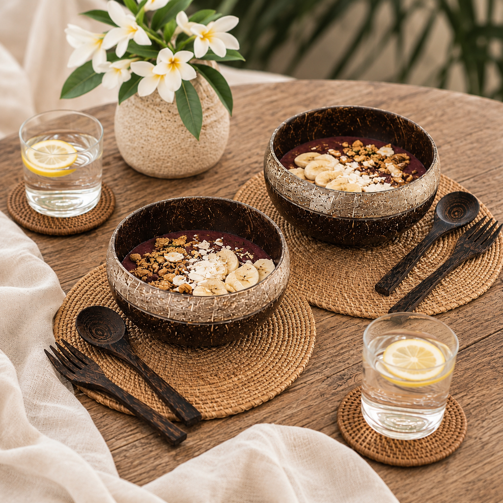 ISLANDER / COCONUT BOWL SET (2)
