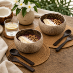 LEAF / JUMBO COCONUT BOWLS (2)