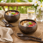 PALM TREE  / JUMBO COCONUT BOWLS(2)
