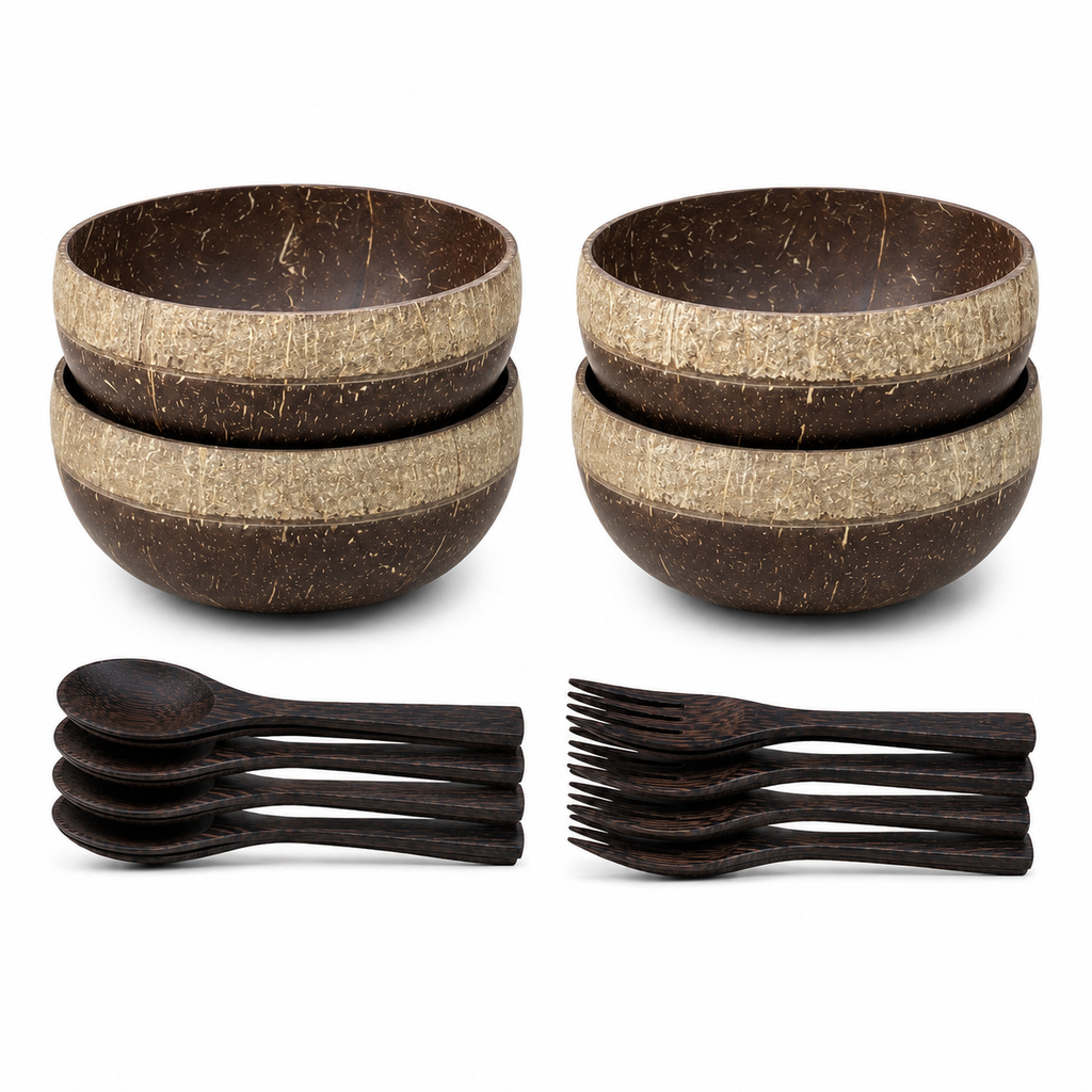 ISLANDER / COCONUT BOWL SET (4)