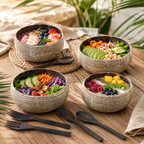PACIFICA  / JUMBO COCONUT BOWLS (4)