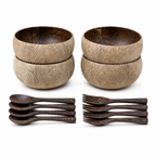 LEAF / JUMBO COCONUT BOWL SET (4)
