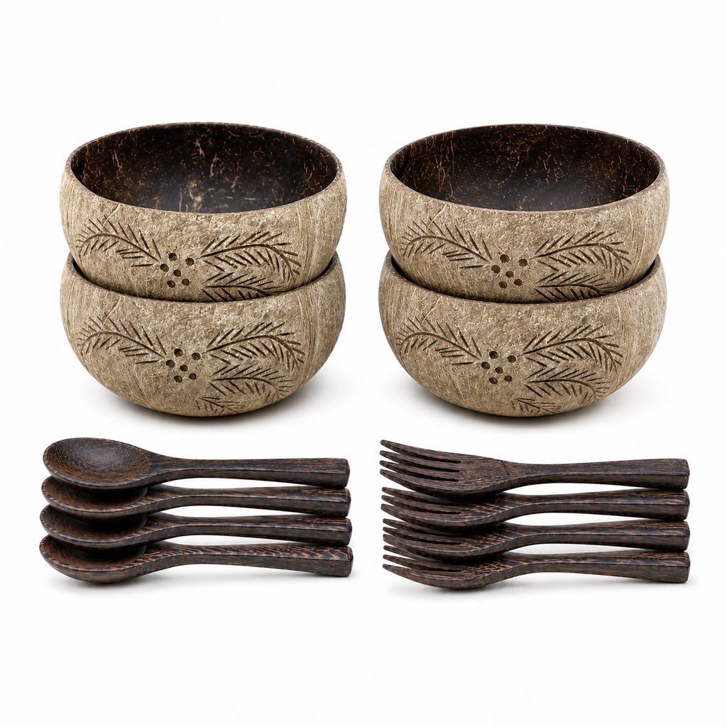 PALM TREE / JUMBO COCONUT BOWL (4)