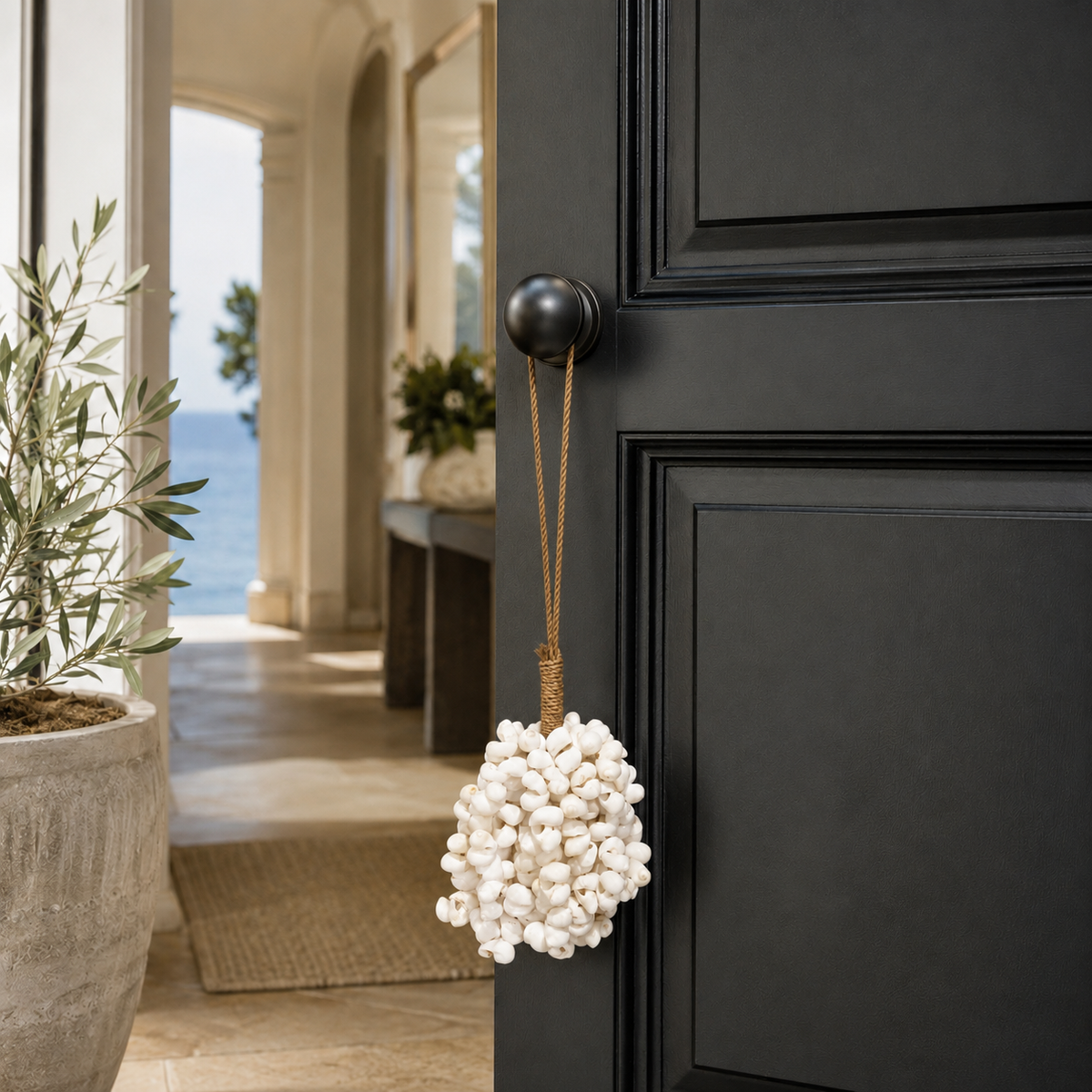 Hanging White Shell Cluster Garland