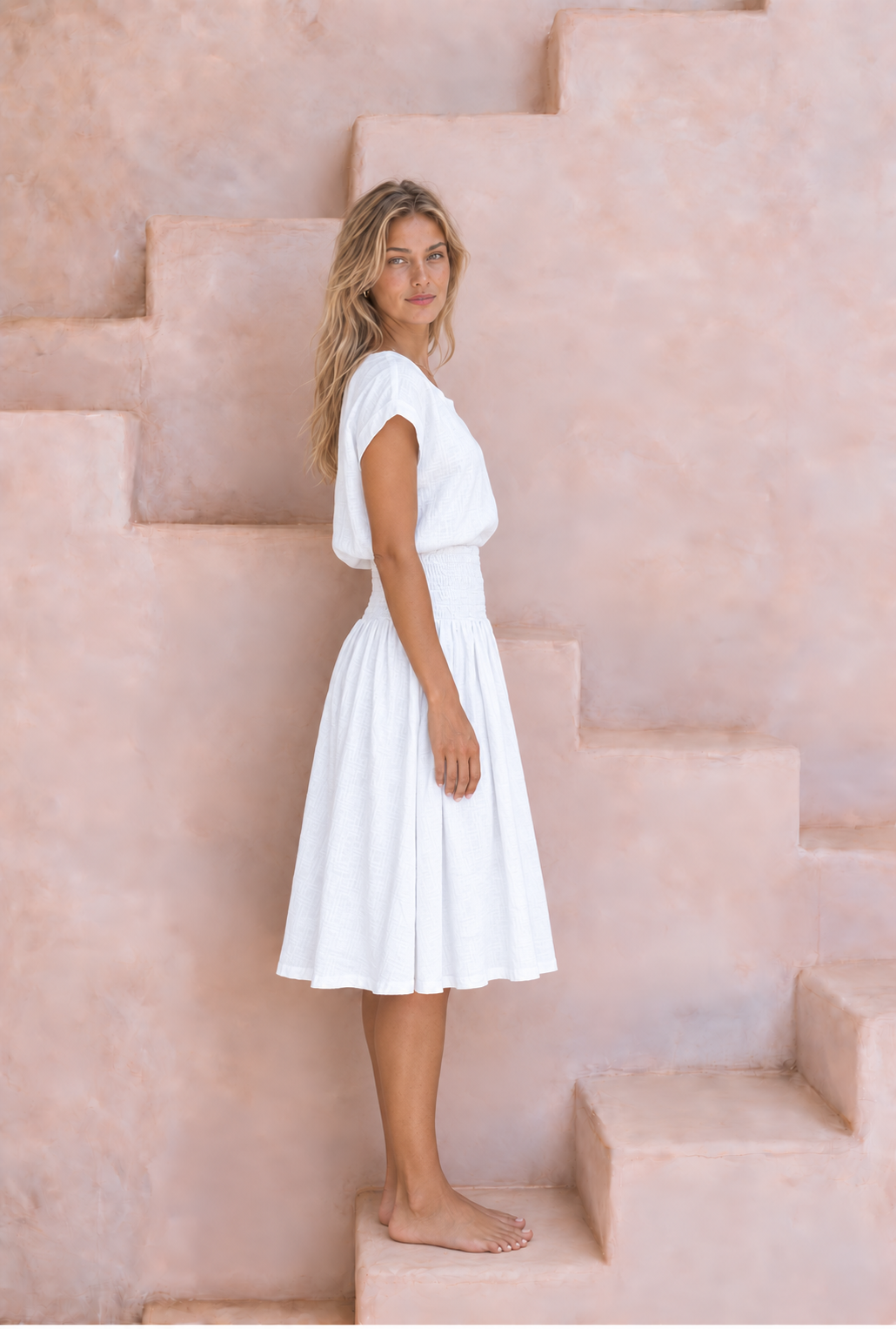 Milano Linen Skirt | Mini | White
