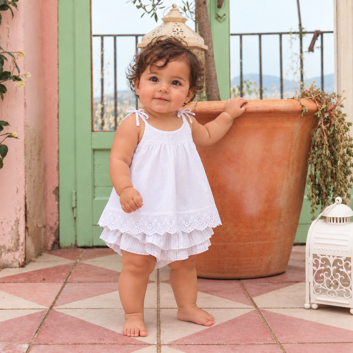 ISABELLA BLOOMER SKIRT | SILVER STRIPE