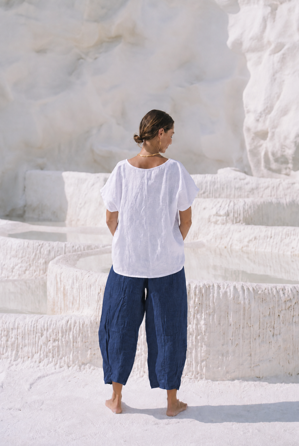 Portofino Italian Linen Pant | Navy