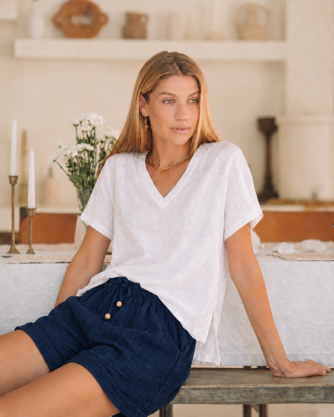 Valentino Classic Resort Short | Cotton Gauze