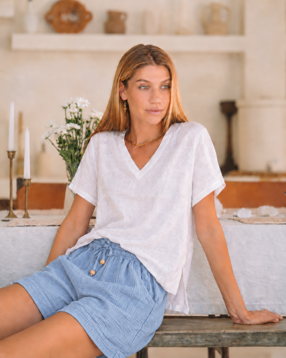 Valentino Classic Resort Short | Cotton Gauze