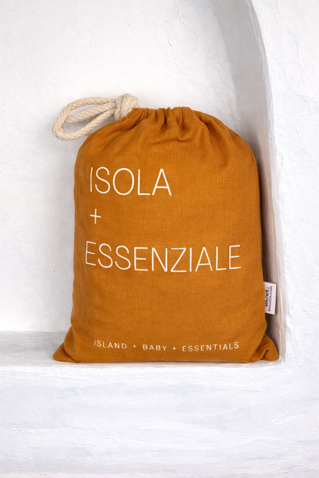 Isola French Flax Linen Fitted Cot Sheet | Mustard