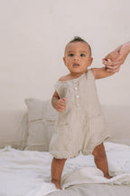 Alberto Linen Romper | Natural - MY ISLAND COLLECTIVE