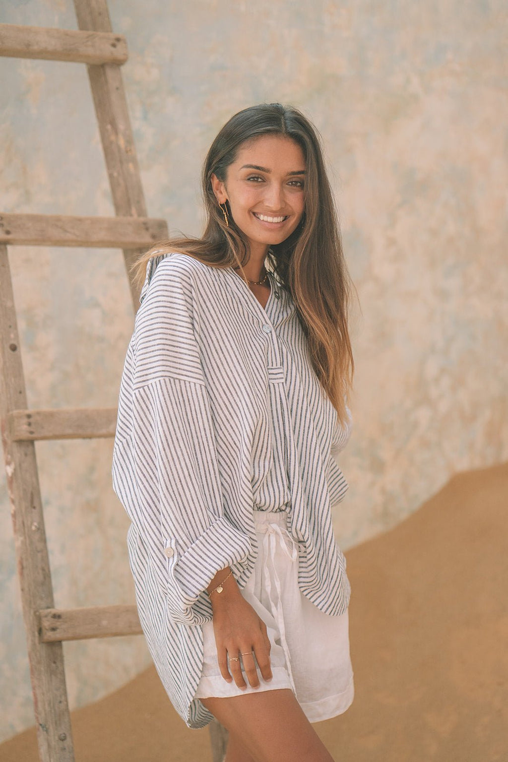 Amara Weekender Linen Shirt - MY ISLAND COLLECTIVE