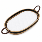 Baby Changing Basket - Natural + Black - MY ISLAND COLLECTIVE