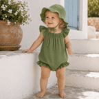 Bambino Baby Sun Hat - Unisex - Basil - MY ISLAND COLLECTIVE
