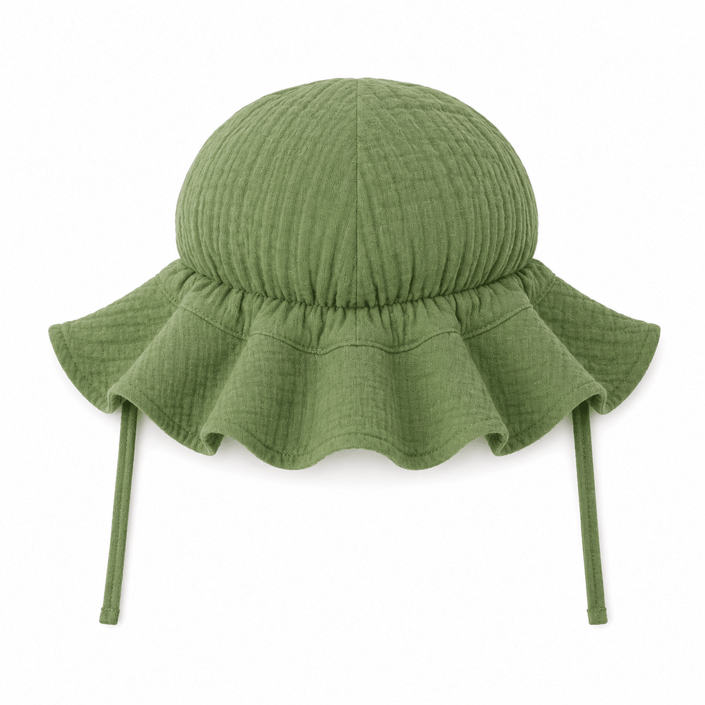 Bambino Baby Sun Hat - Unisex - Basil - MY ISLAND COLLECTIVE