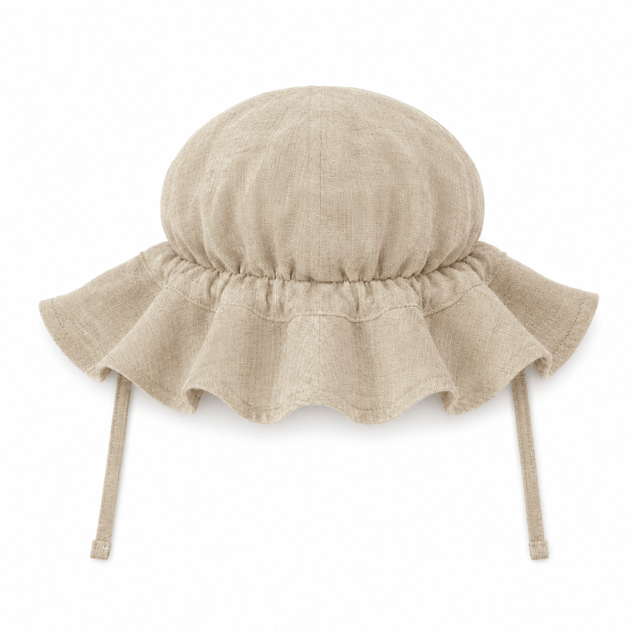 Bambino Baby Sun Hat - Unisex - Natural Linen - MY ISLAND COLLECTIVE