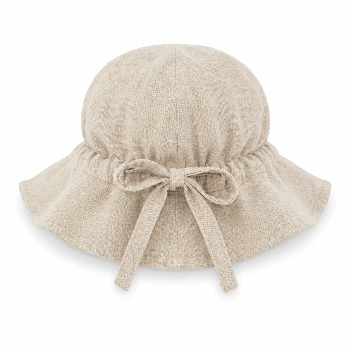 Bambino Baby Sun Hat - Unisex - Natural Linen - MY ISLAND COLLECTIVE