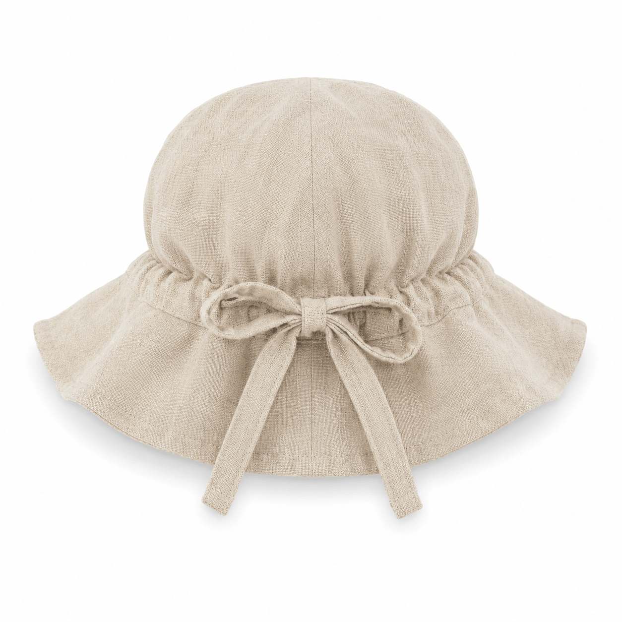 Bambino Baby Sun Hat - Unisex - Natural Linen - MY ISLAND COLLECTIVE