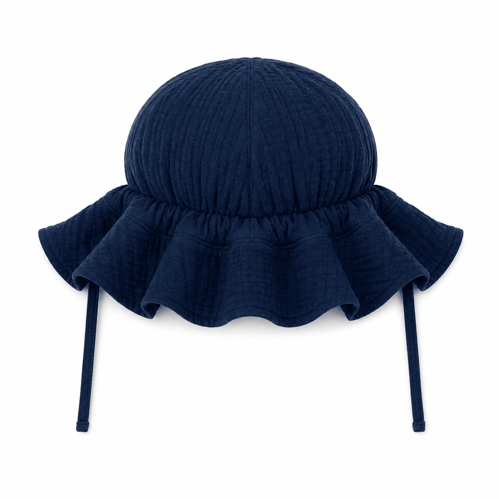 Bambino Baby Sun Hat - Unisex - Navy blue - MY ISLAND COLLECTIVE