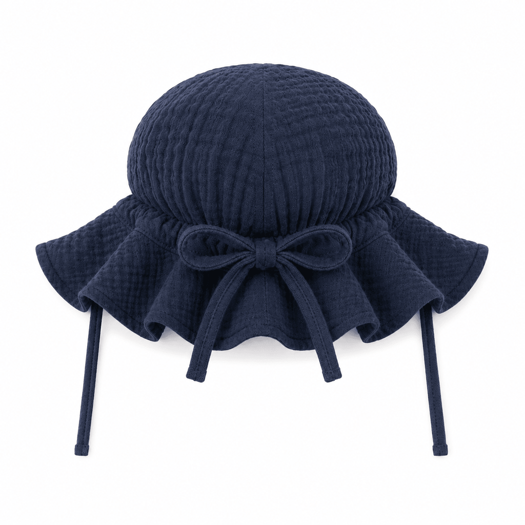 Bambino Baby Sun Hat - Unisex - Navy blue - MY ISLAND COLLECTIVE