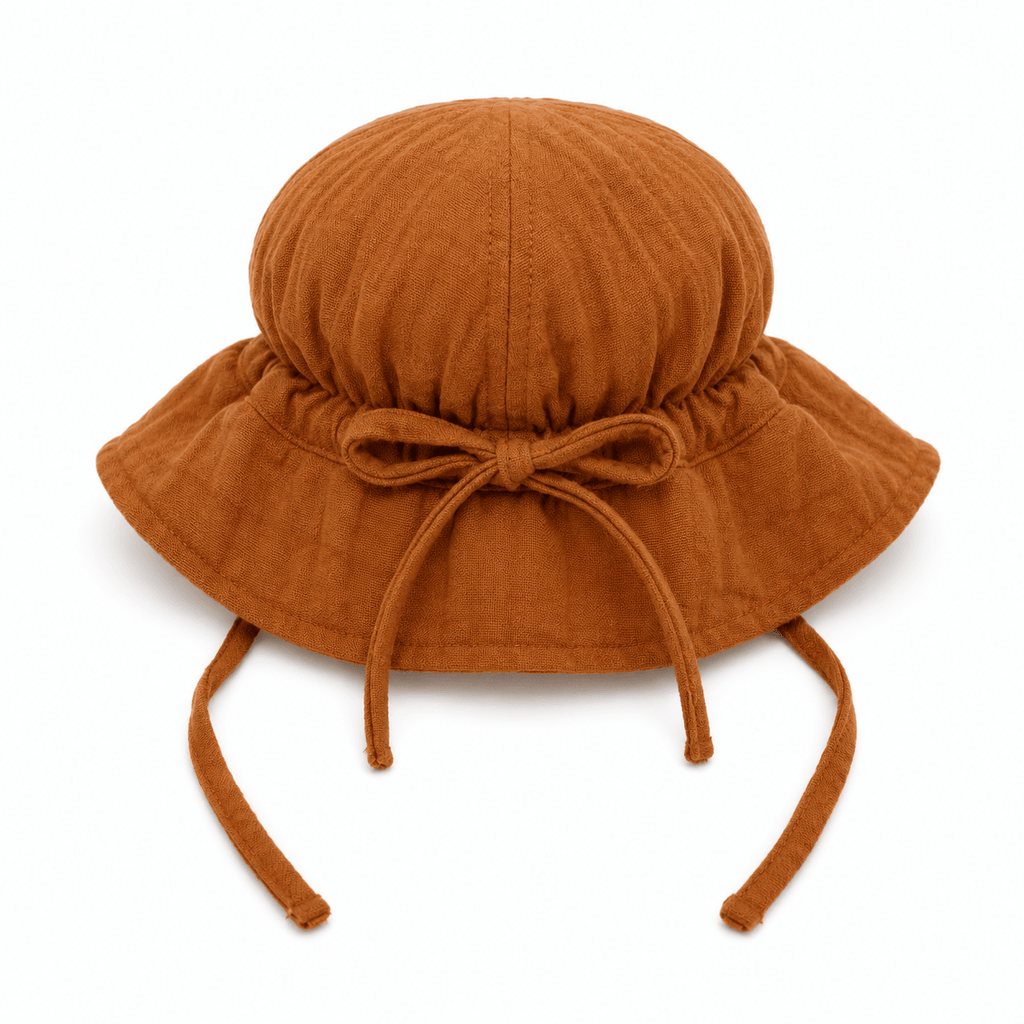 Bambino Baby Sun Hat - Unisex - Rust - MY ISLAND COLLECTIVE