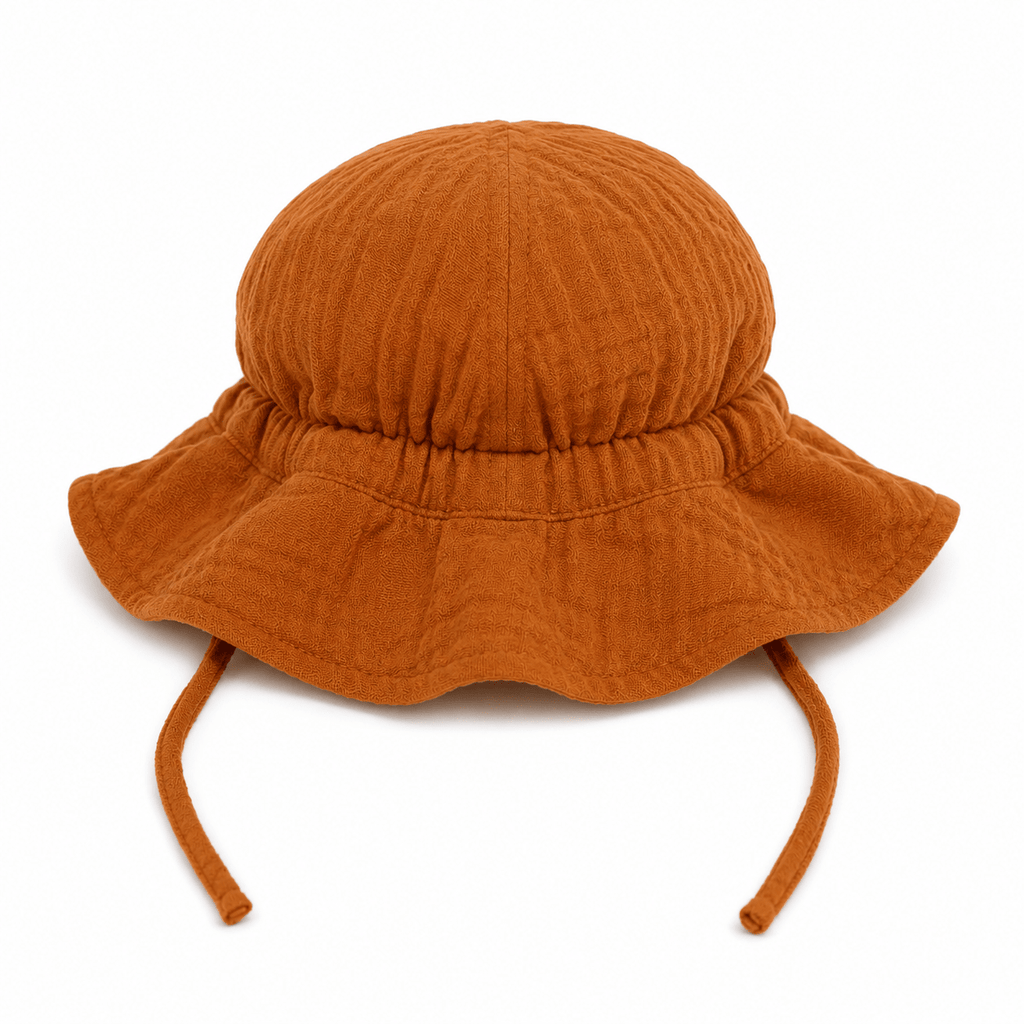 Bambino Baby Sun Hat - Unisex - Rust - MY ISLAND COLLECTIVE